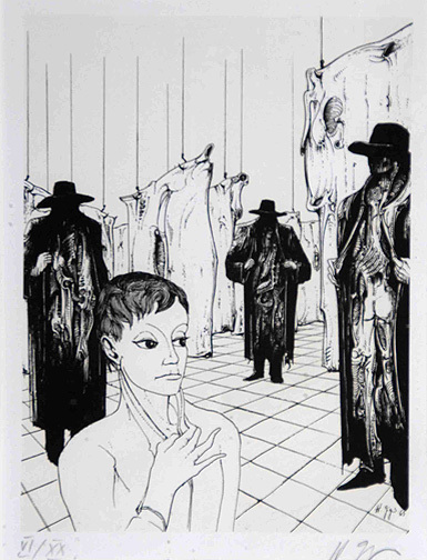 HR Giger, Die Exhibitionisten, aus "Ein Fressen für den Psychiater", 1966