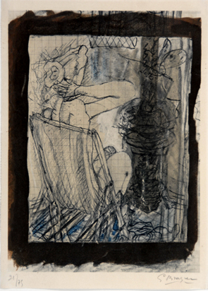 Femme devant la Poêle, from "Carnets intimes", 1955