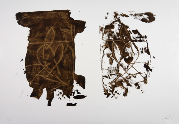 Antoni Tàpies, Sheet from "Sinnieren über Schmutz", 1976/78