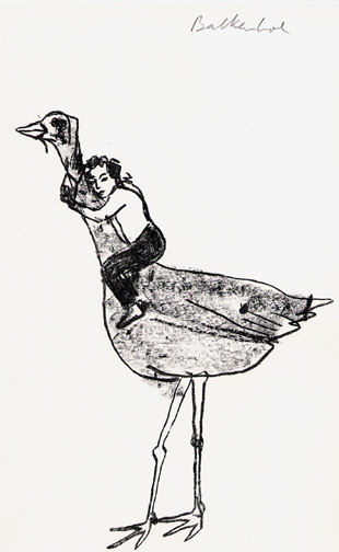 Stephan Balkenhol, Folder. Eight lithographs, Griffelkunst, 1993