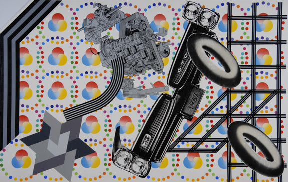 Peter Phillips, 4 sheets: Doublebubblebrain, 1968; TURBOsonic, 1968; PNEUmatics, 1968; SUNgleam, 1968