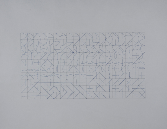 Sol LeWitt, Arcs & Lines, 1975