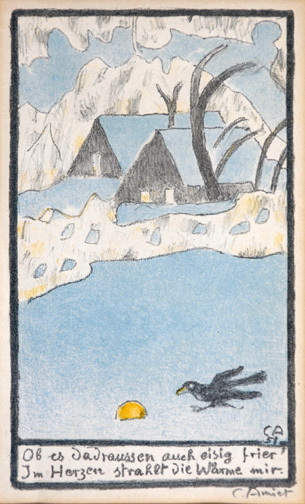 Cuno Amiet, Winter Landscape, 1951