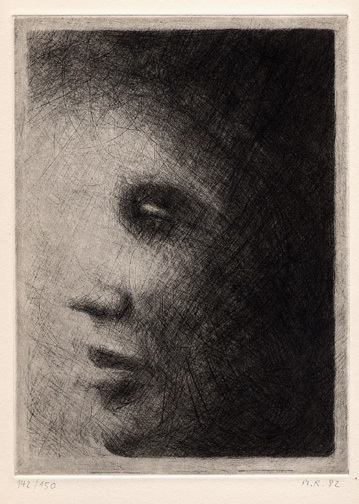 Markus Raetz, Blatt aus "Profil III", 1982-83