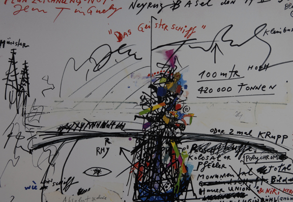 Jean Tinguely, 2 sheets: Untitled, 1984; Das Geisterschiff, 1990