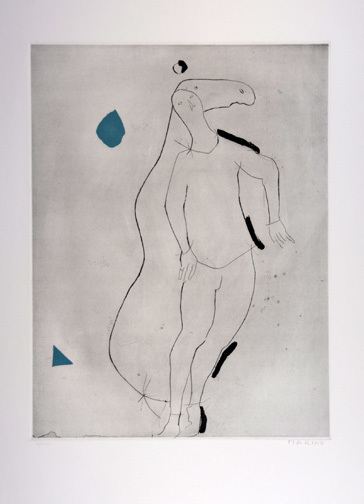 Marino Marini, La sorpresa I, from "Personaggi", 1973