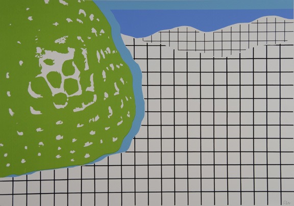 Markus Raetz, 2 Blätter: Cribriform, 1967; Erdbeere, 1967
