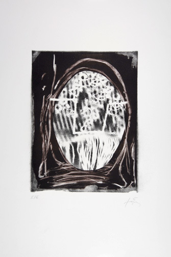 Antoni Tàpies, Blatt aus "Sinnieren über Schmutz", 1976/78