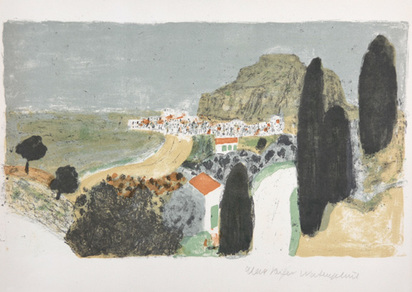 Sizilianische  Landschaft (Cefalù), 1953