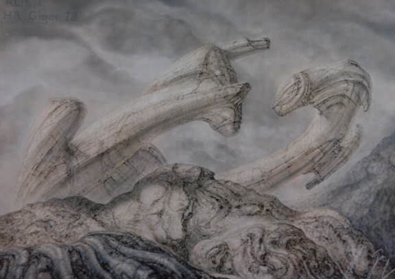 HR Giger, Blatt aus "Alien", 1978