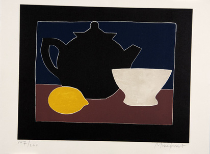 2 Blätter: Théière, bol et citron, 1948; Nu, 1948