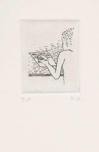 Markus Raetz, Liebes Weihnachtskind, 1970