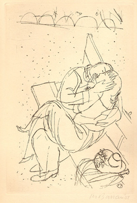 3 sheets: Arlequin, 1942; La puce, 1943; Les amoureux, 1943