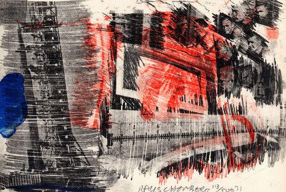 Robert Rauschenberg, Sub-total, from "Stoned Moon Series" (1972), 1971
