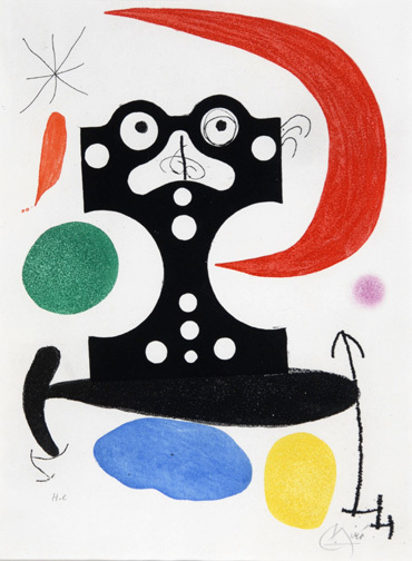 Joan Miró, Monument à Christophe Colombe et à Marcel Duchamp, 1968-71