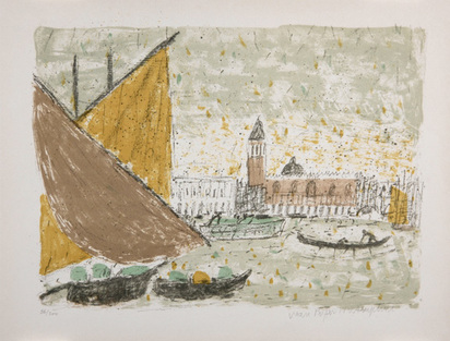 Venedig, Blick auf den Dogenpalast, 1957
