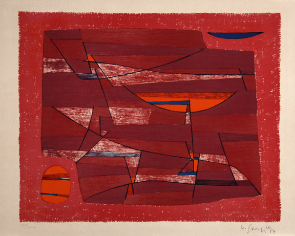 Gustave Singier, 2 Blätter: Heure méridienne, 1957; Espace, 1957