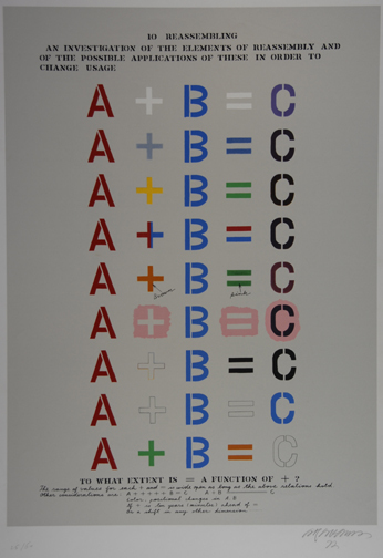 Shusaku Arakawa, Ohne Titel, 1972