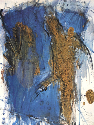 2 sheets: Untitled, 1983; Eintreten in den grossen Stein, 1989