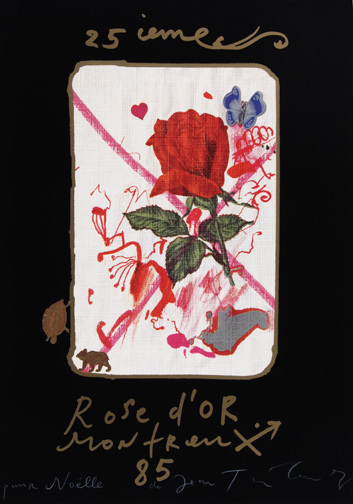 Jean Tinguely, Poster. Rose d'Or Montreux, 1985
