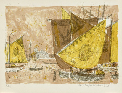 Venedig, Segel vor San Giorgio Maggiore, 1957