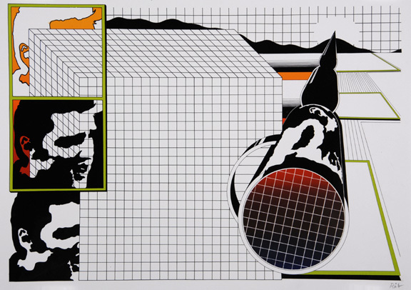 Markus Raetz, 2 sheets: Apollo, 1967;  Torus, 1968