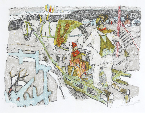 Alois Carigiet, Das Fuhrwerk, 1973