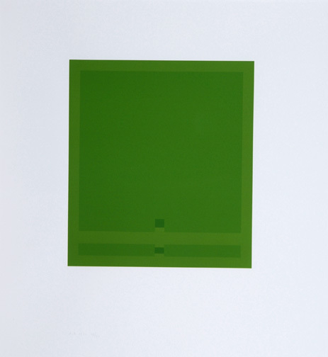 Antonio Calderara, Folder. Rot/Grün, 1973
