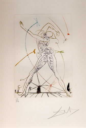 Salvador Dalí, All's well that ends well, from "Much ado about Shakespeare (Shakospeare II)", 1970