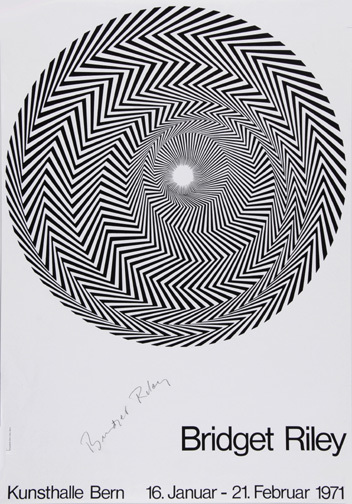 Bridget Riley, Poster. Bridget Riley - Kunsthalle Bern, 1971