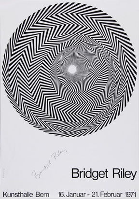 Plakat. Bridget Riley - Kunsthalle Bern, 1971