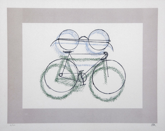 Man Ray, Bicicletta con occhiali, 1975