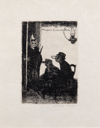 Masques scandalisés, 1895