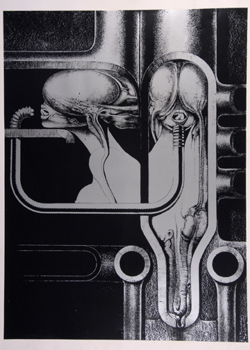 HR Giger, Sheet from " Biomechanoiden", 1969