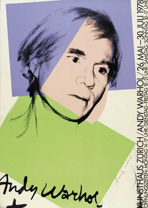 Poster. Kunsthaus Zürich, Andy Warhol, 26. May - 30. July 1978