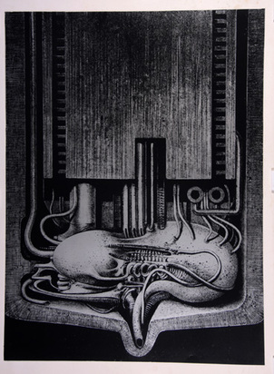 Sheet from "Biomechanoiden", 1969