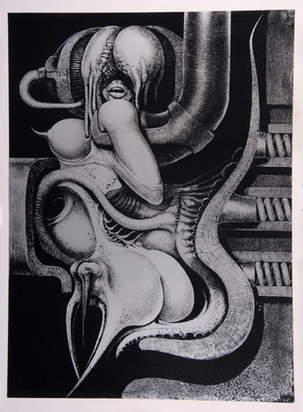 Sheet from "Biomechanoiden", 1969