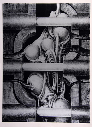 Sheet from "Biomechanoiden", 1969