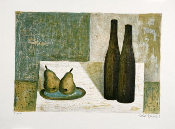 Herbert Breiter, 6 Blätter: Sicht aufs Meer, 1958; Stillleben, 1963 (2); Häuser, 1968 (2); Kanal