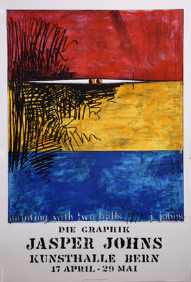 Poster. Painting with two Balls, Die Graphik Jasper Johns / Kunsthalle Bern, 1971