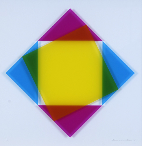 Marguerite Hersberger, 2 paintings: Shade of Colors, 2005/06