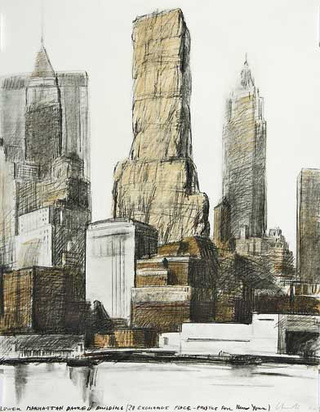 Lower Manhattan Packed Building, 20 Exchange Place, Project for New York, 1973