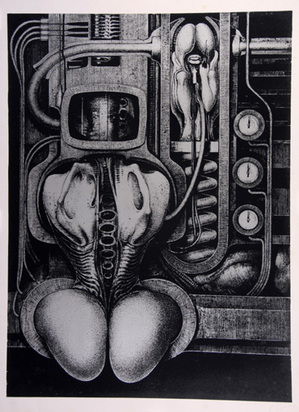 Sheet from "Biomechanoiden", 1969