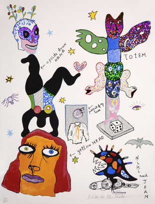 2 sheets: Sans titre, 2001; Poster. Galerie Alexandre Iolas