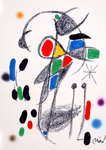 Joan Miró, 2 sheets from "Maravillas con variaciones acrósticas en el jardín de Miró", 1975