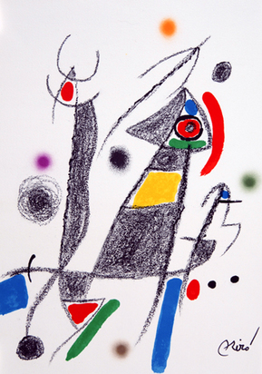 2 sheets from "Maravillas con variaciones acrósticas en el jardín de Miró", 1975