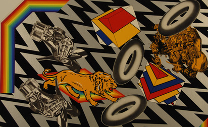 2 Blätter: THE LION; TransORBITALmission, aus "pneumatics", 1968