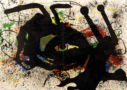 13 sheets from "Derrière le miroir": Míro (4); Calder (2); Chagall (1); Kandinsky (1); Riopelle (1); Fiedler (1); Ubac (2); Carache (1)