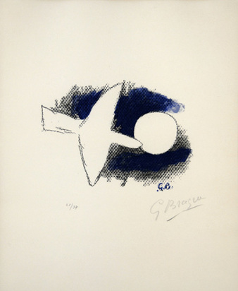 L'oiseau devant la lune, from "Arthur Rimbaud vu par les peintres contemporains", 1958