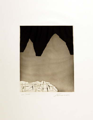 Giuseppe Santomaso, Senza titolo, from "Rime di Veronica Franco lette da Santomaso", 1972/73